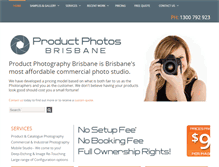 Tablet Screenshot of productphotosbrisbane.com.au